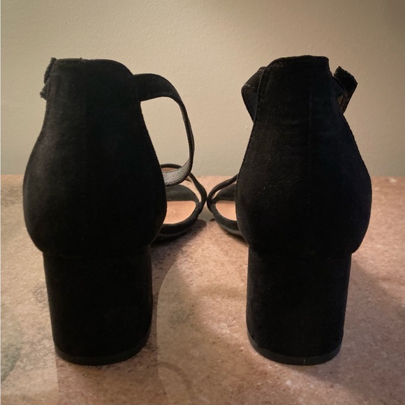 Lane Bryant Black Strappy Heels - 9W - Picture 5 of 6